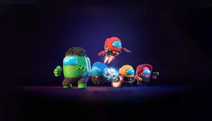 Explore The Galaxy With Your Among Us Character Wallpaper