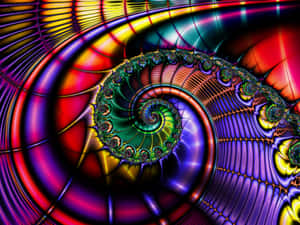 Explore The Intricate Intricacies Of Mathematics With This Mesmerizing Fractal Design. Wallpaper