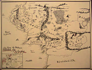 Explore The Lands Of Middle Earth With This Detailed Map Wallpaper