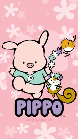 Explore The Magic Of Friendship With Sanrio's Pippo And Friends Wallpaper