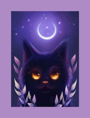 Explore The Magical World Of Cats In Space Wallpaper