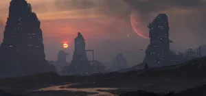 Explore The Magnificent Beauty Of A Fantasy Sunset Wallpaper