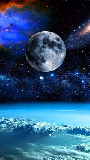 Explore The Possibilities Of Android In Space Wallpaper