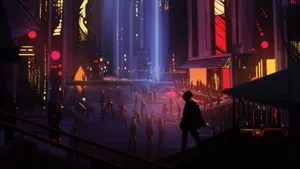 • Explore The Surreal World Of Cyberpunk 1920x1080 Wallpaper