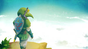 Explore The World Of Hyrule With Link In The Legend Of Zelda Wallpaper