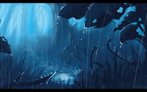 Exploring A Magical Anime Forest Wallpaper