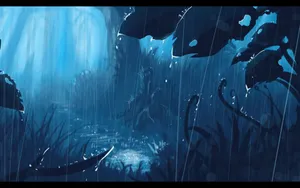 Exploring A Magical Anime Forest Wallpaper