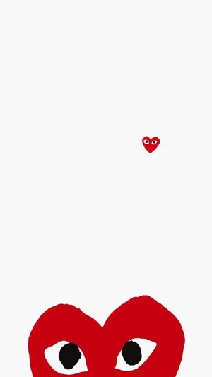 Express Your Style With Cdg Play Wallpaper