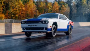 Eye-catching Dodge Challenger Mopar Edition Wallpaper