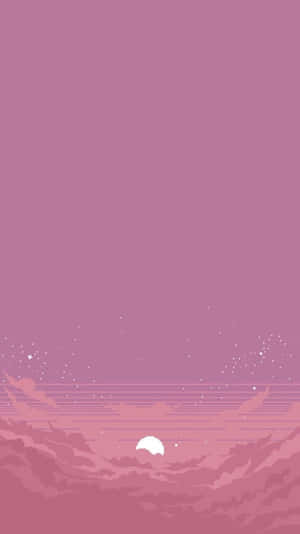 Eye-catching Pixel Art With A Colorful And Vibrant Pink Hue Wallpaper