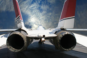 F-14 Fighter Jet Thrusters Wallpaper