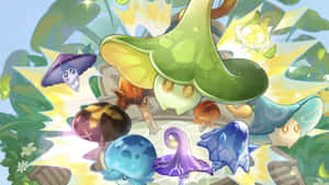 Fabulous Fungus Frenzy Event Genshin Impact Video Game Wallpaper