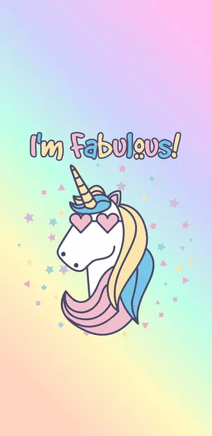 Fabulous_ Unicorn_ Phone_ Wallpaper Wallpaper
