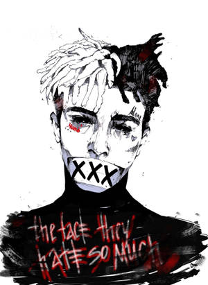 Face They Hate Xxxtentacion Cartoon Wallpaper