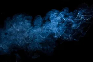 Fading Blue Smoke Wallpaper