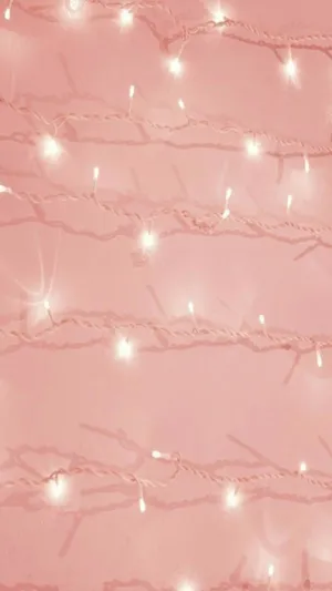 Fairy Light Rose Gold Iphone Wallpaper