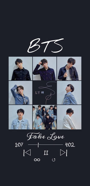 Fake Love Music Player Lockscreen Bts Wallpaper