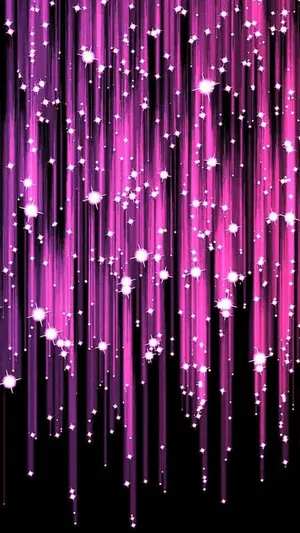 Falling Pink Sparkles Wallpaper