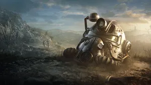Fallout Power Armor Landscape Wallpaper