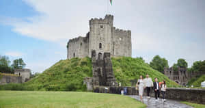 Family At Cardiff Castle Wallpaper
