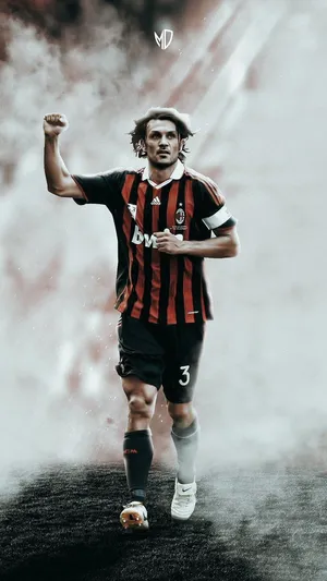 Famous Hand Gesture Of Paolo Maldini Wallpaper