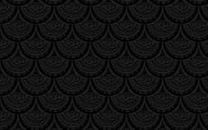 Fancy Black Bohemian Scale Wallpaper