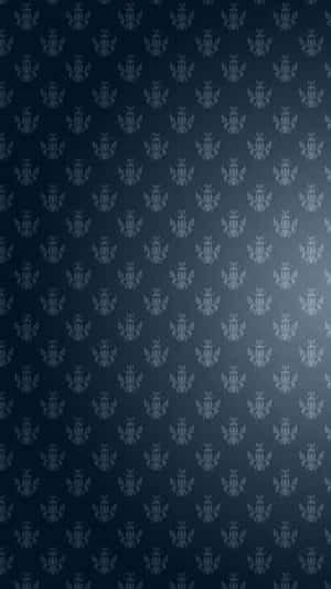 Fancy Blue Fleur De Lis Phone Wallpaper