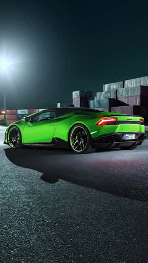 Fantastic Green Lamborghini Iphone Theme Wallpaper