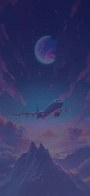 Fantasy Flight Over Mountains.jpg Wallpaper