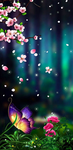 Fantasy Flower Mobile Wallpaper