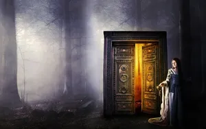 Fantasy Open Door Wallpaper