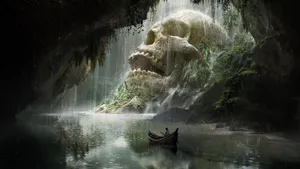 Fantasy Skull Cave Wallpaper