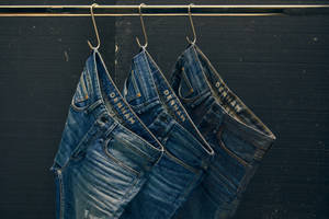 Fashionable Style Denim Jeans Wallpaper