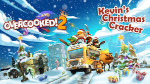 Fast-paced Culinary Adventure In Overcooked 2: Kevin's Christmas Crackers Wallpaper