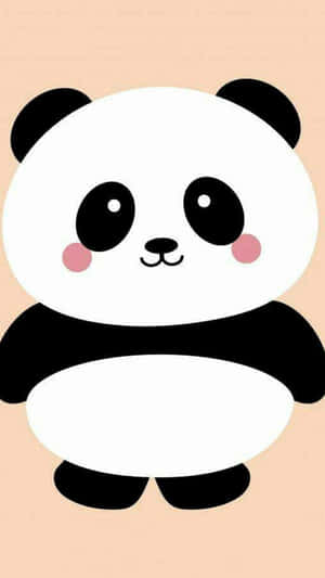 Fat Cute Cartoon Panda Wallpaper