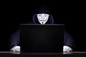Fawkes Mask 64k Ultra Hd Hacker Guy Wallpaper