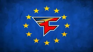 Faze Rug Stars On Blue Background Wallpaper