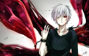 “fear No Darkness, Even In The Darkest Night” -kaneki Ken Wallpaper