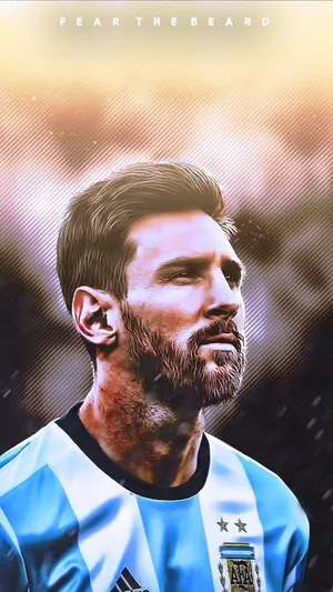 Fear The Beard Messi Argentina Wallpaper