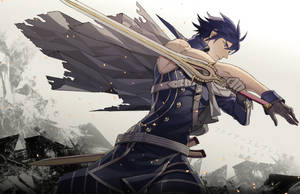 Fearless Chrom Of Fire Emblem Lead His Army Wallpaper