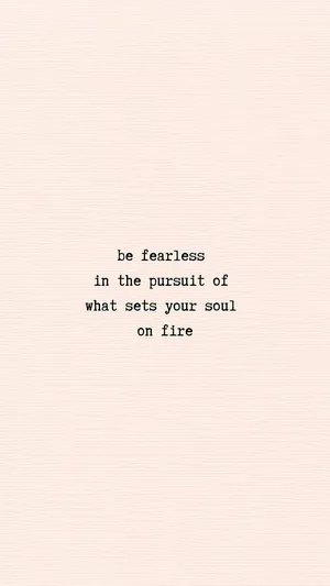 Fearless Soul Inspirational Quote Wallpaper