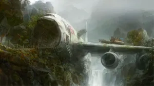 Fedex Dystopian Digital Painting Art Wallpaper