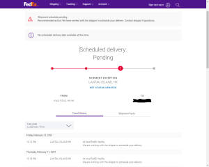 Fedex Tracking Form Pending Delivery Wallpaper