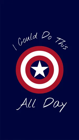 Feel Cool And Empowered With Captain America! Wallpaper
