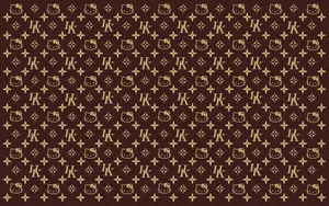 Feel Fabulously Chic With This Playful Lv Pattern! Wallpaper