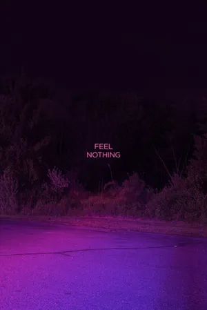 Feel Nothing Black And Purple Aesthetic Wallpaper