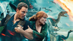 Feel The Chills Of Blue Jurassic World Wallpaper