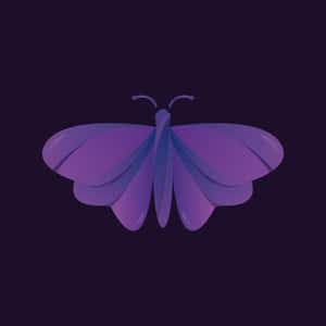Feel The Freedom Of A Butterfly With Your Purple Butterfly Iphone Wallpaper