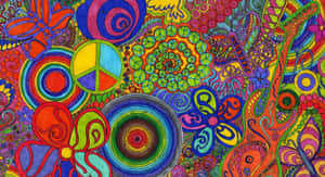 Feel The Grooviest With Vintage Hippie Fashion Wallpaper