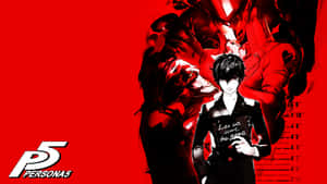 Feel The Power Of Rebellion With The Persona 5 Logo Wallpaper